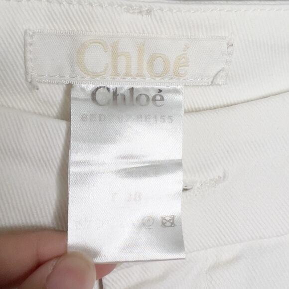 Chloe S White Low Rise Skinny Ankle Denim Jeans - Picture 3 of 10